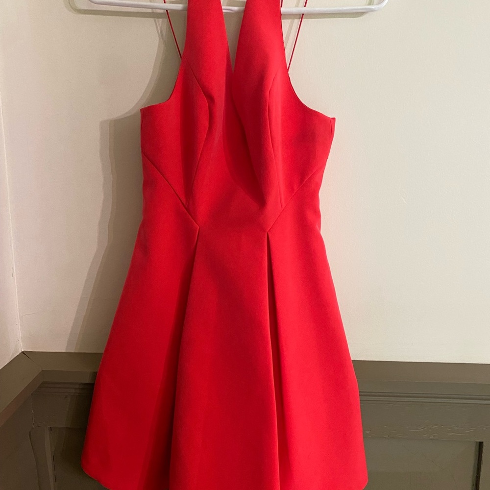 Elegant Red Sleeveless Dress